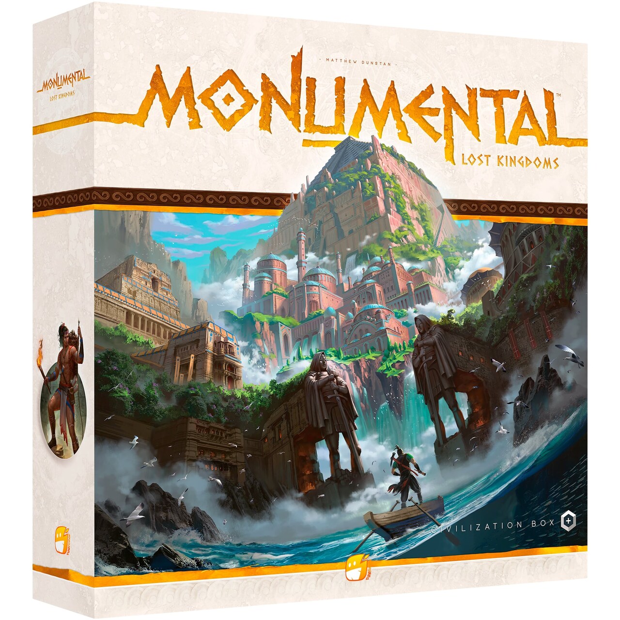 Funforge: Monumental Lost Kingdoms Expansion - Civilization & Deckbuilding Board Game, Adds a 5th Player, Ages 10+, 1-5 Players, 90-120 Min